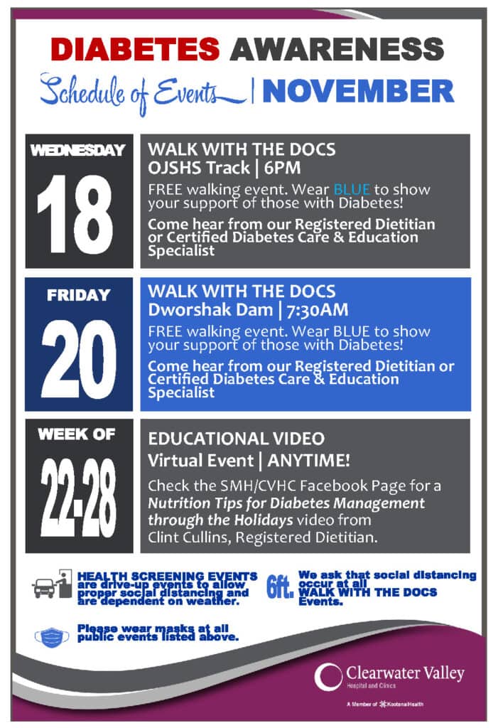 Diabetes Month Schedule Of Events St. Mary's Health & Clearwater