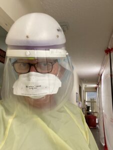 Dr. P in PPE