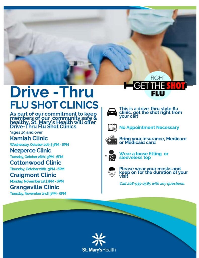 Flu Shot Clinics 2021 Updated