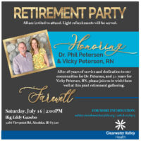 Petersen Retirement Party Ad