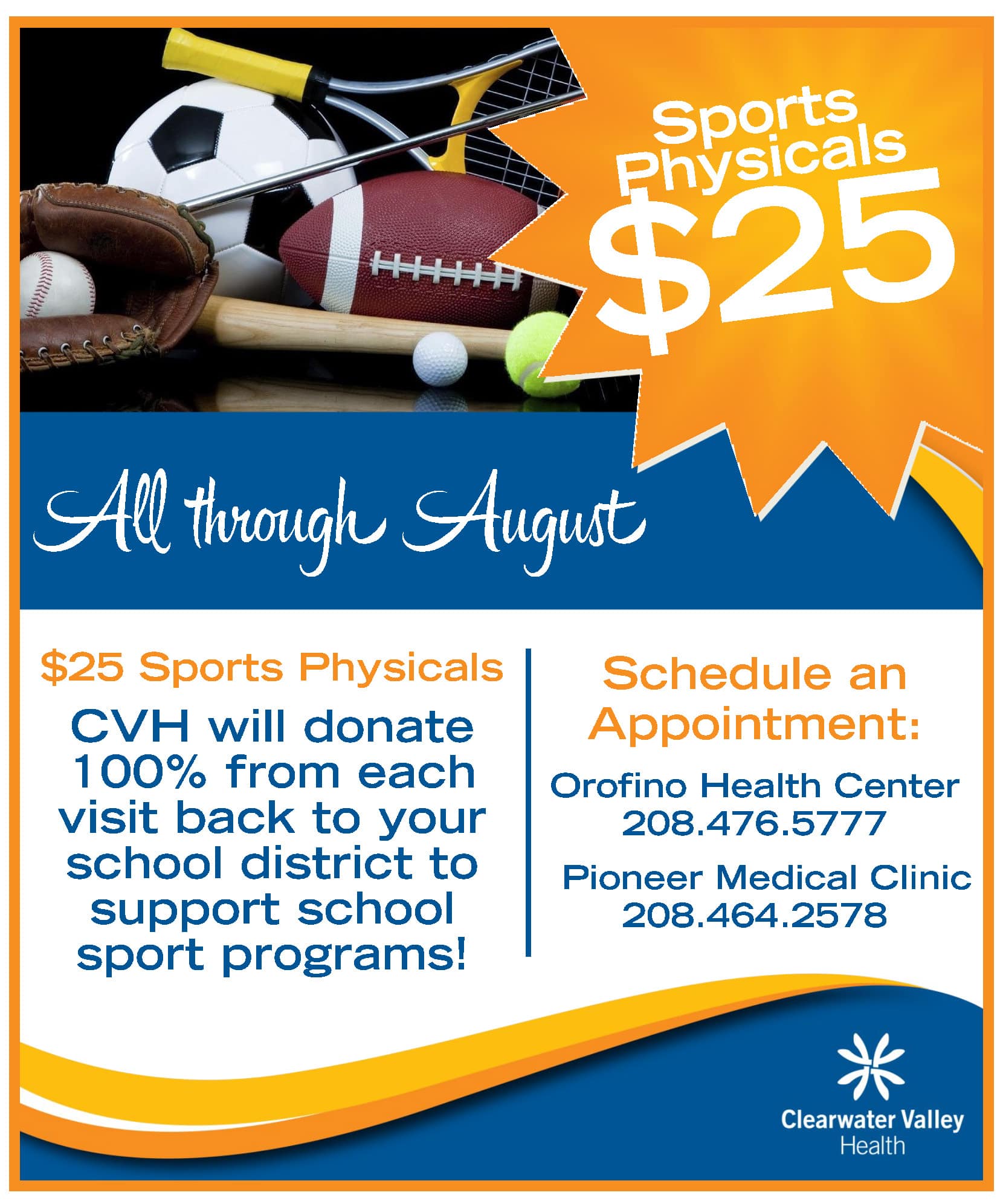 Sports Physicals Ad 2022