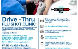 Drive Thru Flu Shot Clinic 2022 Orofino