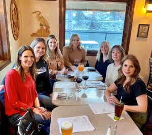 The Moonlight Ball Committee (L-R: Brynn Knudson, Lenne Bonner, Alyssa Adams, Ashley Steinbruecker, Terri Kiele, Erica Holland & Colleen McLean) pictured at their planning meeting deciding on decorations, food and auction items. Tickets are available now so get yours before they sell out!