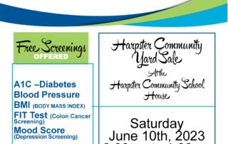 Harpster Yard Sale Health Screening