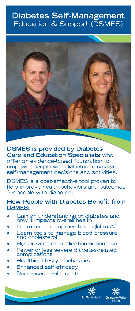 Diabetes Education Rack Card