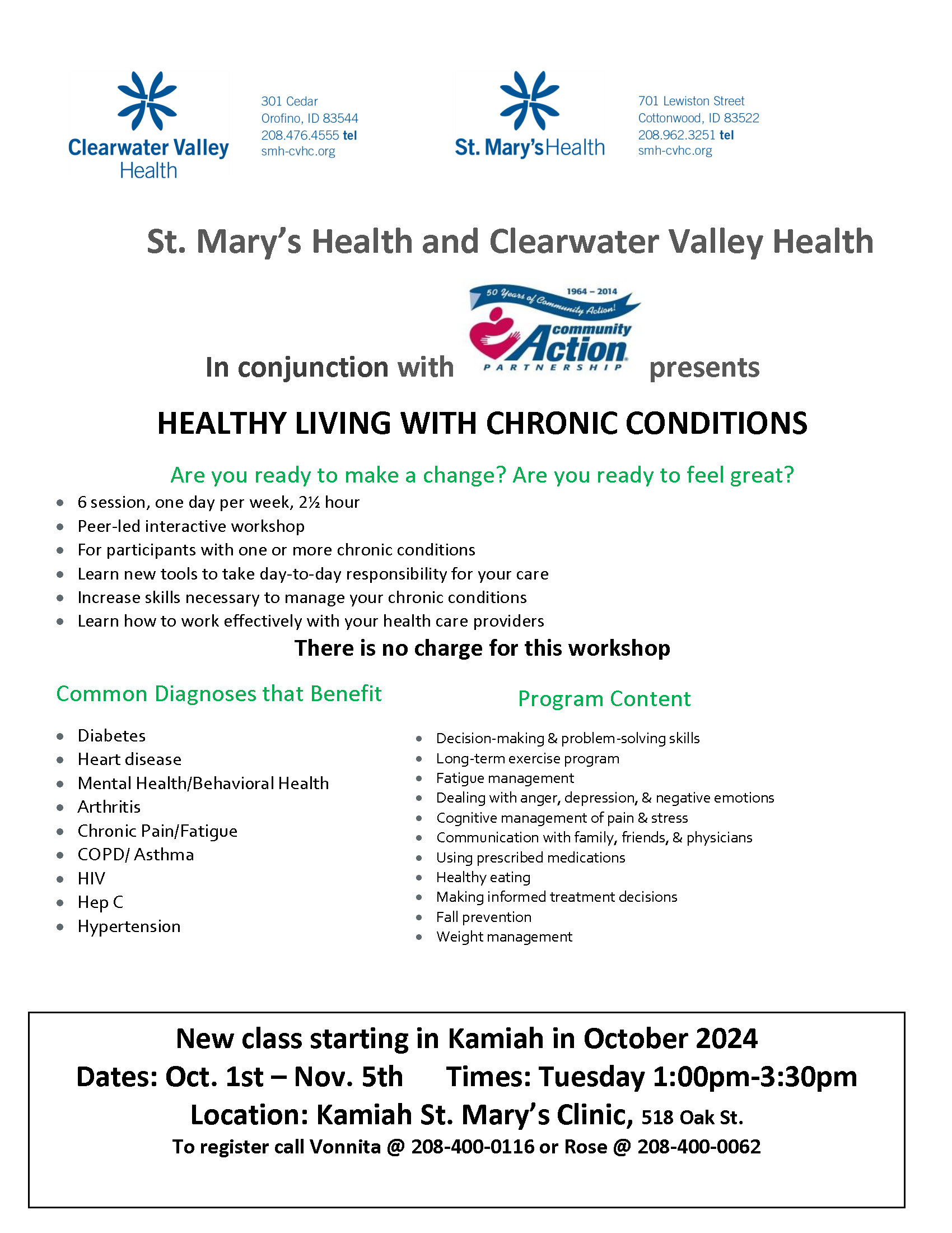 Healthy Living With Chronic Conditions