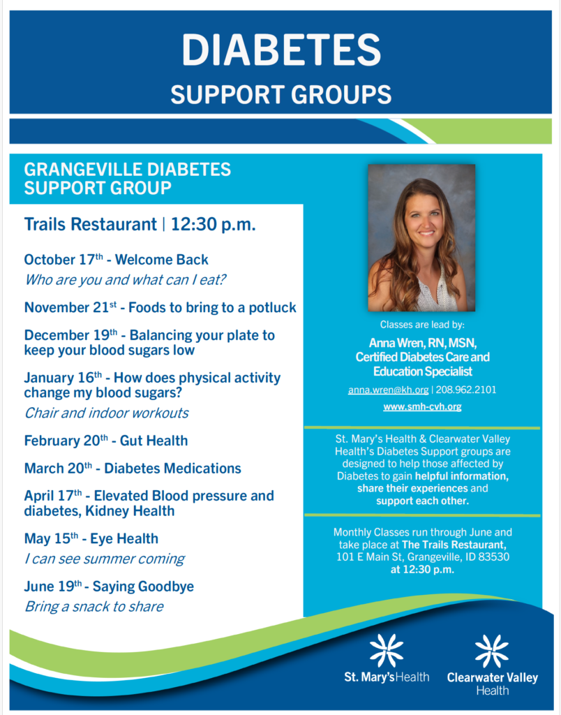 Grangeville Diabetes Support Group