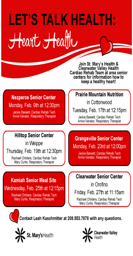Heart Health Presentations at Senior Centers Flyer (2)